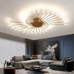 0209 Room Lamp LED Chandelier Light Spiral Nordic Designer Deco Lamps Pendant Fireworks Ceiling Bedroom Fixture Living Personality Ligh Ctjq