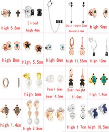 2021 new style 100 925 sterling silver bear fashion and elegant ladies pin earrings pierced jewelry manufacturer direct s4129747