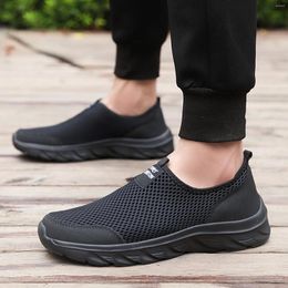 Casual Shoes Men Sports Solid Colour Mesh Breathable Comfortable Lightweight Sneaker Large Size Tennis Outdoor Canvas