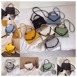 top Designer Women's New Fashion Versatile Lady Chain Handbag Texture Single white Shoulder Crossbody Bag