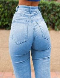 Sexy Skinny Jeans Women Highwaisted Buttlifting Long Retro Fashion Street Leggings Stretch Oversized S6XL 2202084279133
