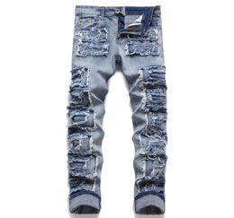 Hip Hop Jeans Pants Plus Size For Men Women Designer Punk Pant Patch Homme Retro Fashion High Street Motorcycle3150160