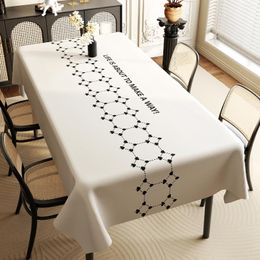 Table Cloth A400 Waterproof And Oil-proof Washable Rectangular Pvc Light Luxury High-end Coffee
