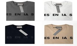 France ETAM Mens T-shirts and polo shirts Fog double thread three dimensional silica gel letter trend loose high street brand couple short sleeve top4806008