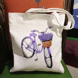 Shopping Bags Wish Canvas Womens Bag Casual Large Capacity Shoulder Reusable Shopper Tote Fashion Harajuku Ulzzang Handbags