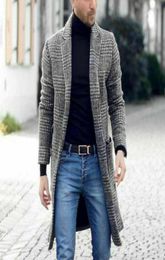 Winter New Fashion Men039s Plaid Plus Size Overcoat Male Casual Winter Fashion Gentlemen Long Coat Jacket Outwear high quality3477073