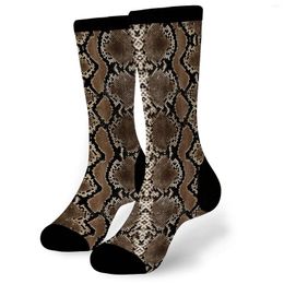 Men's Socks Snake Skin Crew Tube 3D Printed Colourful Brand Warm Stocking Unisex Casual Sock