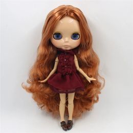 ICY DBS Blyth Doll 1/6 bjd Brown Skin Connexion Body Shining Face 30cm Toy Girl Gift 240429