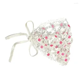 Scarves Crochet Hollowed Headscarf Hairband For Women Girl Hair Bandanas Decorative Ethnic Headbands Elegant Flower Scarf