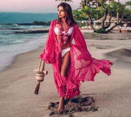 Women Swimsuit Cover Up Sleeve Kaftan Tunic Dress Robe De Plage Solid White Cotton Pareo Beach High Collar4284830