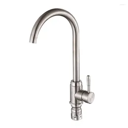 Kitchen Faucets High Quality Total 304 Stainless Steel No Lead Sink Faucet Tap 360 Swivel Mixer