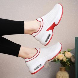 Casual Shoes Woman Sneakers Solid Color Fashion Platform Breathable Vulcanize Walking Running Lace Up Wedges Mesh Sports