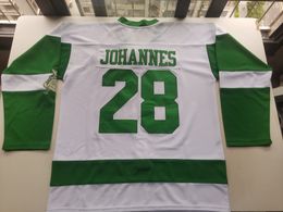 Hockey jerseys Physical photos 1959 Retro North Dakota Fighting Sioux JOHANNES WHITE Men Youth Women High School Size S-6XL or any name and number jersey
