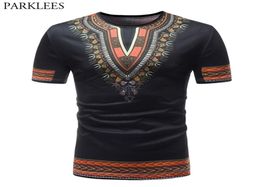 Fashion African Dashiki Print Men T Shirt Brand Casual Slim Oneck Short Sleeve Tshirt Hip Hop Tops Tees s Clothing 2107078204314