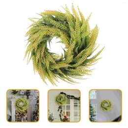 Decorative Flowers Wreath Outdoor Christmas Garland Party Decoration Layout Props Soft Pvc Wall Supplies Xmas Garden Ornament