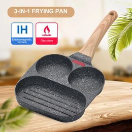 Pans Frying Pan Anti-Scald Handle Breakfast Making Non-stick Kitchen Tools For Gas Stove And Induction Cookware Accessories