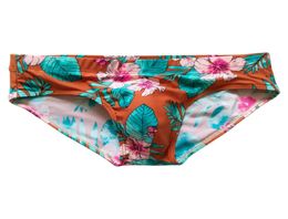 Sexy Mens Swimwear Floral Printed Briefs with Pad Quickj Dry Padded Swim Shorts Pants Male Beach Clothing8370785