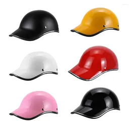 Motorcycle Helmets Baseball Hat Style Bike Helmet Extended Brim Adult Electric Bicycle Impact Resistance Sunscreen Cycling Equipment