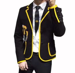 Men Blazer Leisure Time Selfcultivation Men Suit Coat Male Embroidery Trend Hiphop Embroidery Logo Jacket Tide4465386
