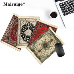 Mouse Pads Wrist Rests Mairuige Persian carpet keyboard and mouse pad Bohemia game room decoration office desk desktop computer tassel mouse pad J240518