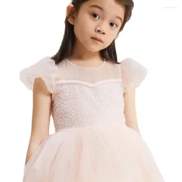 Girl Dresses Girls Princess Dress Sequin Lace Tulle Wedding Party Tutu Fluffy Gown For Children Kids Evening Formal Pageant Vestidos CL986