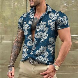 Men's Casual Shirts 2024 Social Beachwear Camping Streetwear 3D Print Short Sleeve Luxury Oversized Tee Clothing Vacation Funny