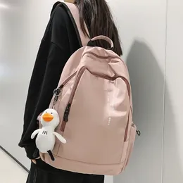 Backpack Minority Design Bag Solid Colour Cartoon Student Teenage Girl Schoolbag Waterproof Boy Rucksack Women Cute Backpacks