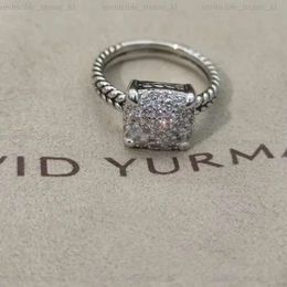 DY Twisted Vintage Band Designer David Yurma Jewellery Rings For Women Men With Diamonds Sunflower Luxury Gold Plating Engagement Gemstone Gift 480