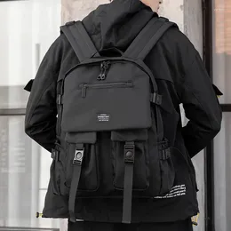 Backpack 2024 Functional High-capacity Black Mens Street Casual Sport Travel Mochila Waterproof School Bags For Boys