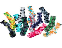 Men women Hiphop Socks christmas plantlife Novelty Colorful Tie-dyeing Skateboard Cotton Harajuku Sox Ethnic Couple Long Sock7228239