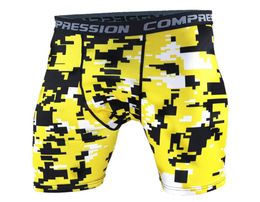 Whole 3D Camo Compression Shorts Men 2019 Short Pants MMA High Elastic Skinny Leggings Bodybuilding Tights Men Fitness Sweat short6258345
