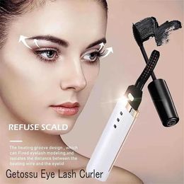 Eyelash Curler New rechargeable eyelash curler for women portable heated 3 temperature setting long-term Q240517