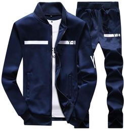 New Tracksuit Men Winter Sportswear Hoodies Coat Loose Mens Sweater Tracksuits Zipper Sets Plus Size Coat Pant4230811