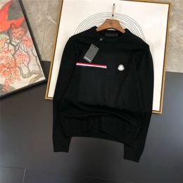 Frauen und Herrendesigner Pullover Retro Sweatshirt Männer Armbrief Stickerei