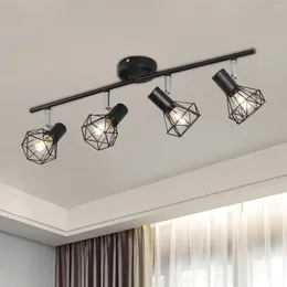 Ceiling Lights 4 Light Chandelier Industrial Fixtures For Living Room Dining Bedroom