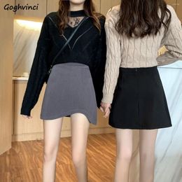 Skirts Women High Waist All-match Streetwear Irregular Korean Style Designs A-line Vintage Party Causal Y2k Harajuku Chic Ins