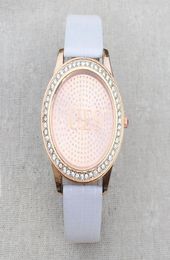 Fashion Watches women Men crystal style dial leather strap quartz watch GS066358503