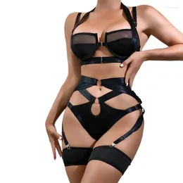 Women's Swimwear Bikini Fashion Sexy Lingerie Set Nightclub Push Up Heavy Industry Metal Female Spot