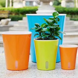 Planters Pots Automatic self watering plant pot suitable for garden indoor interior decoration and garden flower pot in three sizesQ240517