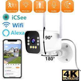 Wireless Camera Kits 8MP PTZ Wifi Camera ONVIF Wireless IP Camera Automatic Tracking H.265 Waterproof Outdoor 2MP CCTV Video Surveillance Camera ICSEE J240518