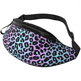 Backpack Leopard Print Fanny Pack For Men Women Adjustable Belt Bag Casual Waist Travel Party Festival Hiking Running Cycling
