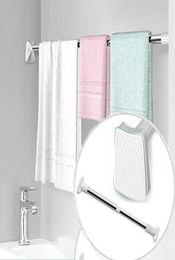 Shower Curtains Adjustable Clothing Rod Clothes Drying Hanging Closet Curtain Bathroom Towel 50 To 98cm Stainless Steel8238891