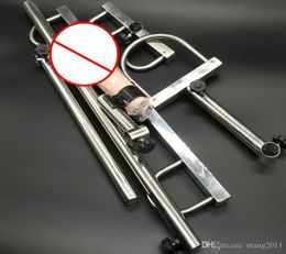 2019 Newest unisex Stainless steel Bondage frame dog slaves devices bound toys BDSM sex toys sm sex products shackle sex3132888