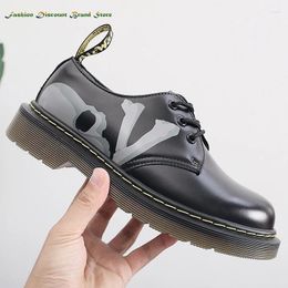 Casual Shoes Fashion Men Genuine Leather Platform Comfortable For Work Oxford Mens