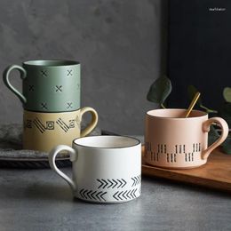 Mugs Ins Net Red Nordic Simple Creative Japanese Tumbler Water Glass Cup Coffee Cups Breakfast Mug Cute Ceramic S Glasses