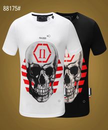 PP Fashion Men's Designer slim fit T-shirt Summer rhine Short Sleeve Round Neck shirt tee Skulls Print Tops Streetwear collar Polos M-xxxL sP881755779841