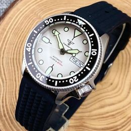 Wristwatches SKX Mod SKX013 37MM Small Diver NH36 Automatic Wristwatch 200m Diving Waterproof Steel Men Watch White/Orange/Black Dial Rejor