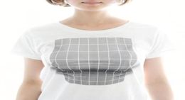 3D Spoof Printing Tshirt Threedimensional Pattern Illusion Deception Big Boobs Short Sleeve Women Tee Men White Japanese Tops Y26192512