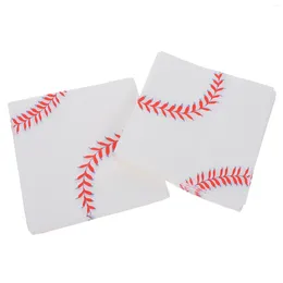 Table Napkin 40 Pcs Baseball Napkins Party Favours Decorations Basketball Dining Sports Paper Tissue Decorative Cocktail Supply