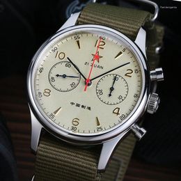 Wristwatches Vintage 1963 Mechanical Chronograph St1901 Movement Wrist Watches For Men 40mm Sapphire 38mm Waterproof Mens Watch Luminous
